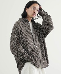 オーバーサイズ 総柄 シャツ <セレクトアイテム>