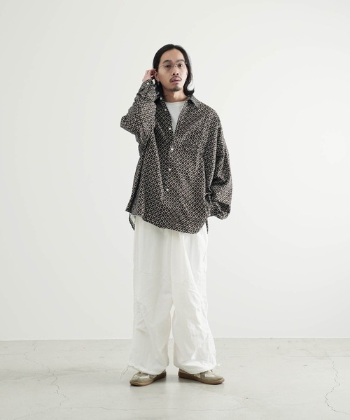 Air Tokyo（エアートウキョー）の「オーバーサイズ 総柄 シャツ <セレクトアイテム>（シャツ/ブラウス・メンズ・ホワイト系その他/グリーン系その他/ブラック系その他・X-LARGE/LARGE/MEDIUM）」の6枚目の写真