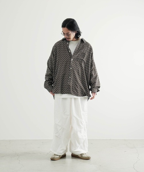 Air Tokyo（エアートウキョー）の「オーバーサイズ 総柄 シャツ <セレクトアイテム>（シャツ/ブラウス・メンズ・ホワイト系その他/グリーン系その他/ブラック系その他・X-LARGE/LARGE/MEDIUM）」の7枚目の写真