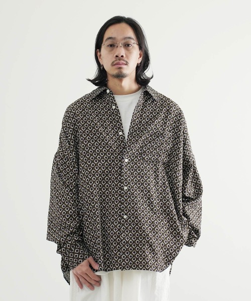 Air Tokyo（エアートウキョー）の「オーバーサイズ 総柄 シャツ <セレクトアイテム>（シャツ/ブラウス・メンズ・ホワイト系その他/グリーン系その他/ブラック系その他・X-LARGE/LARGE/MEDIUM）」の5枚目の写真