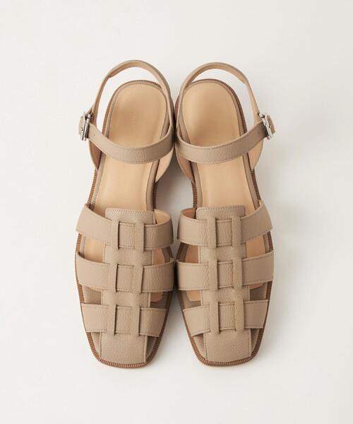 スクエアグルカサンダル(3cmヒール)