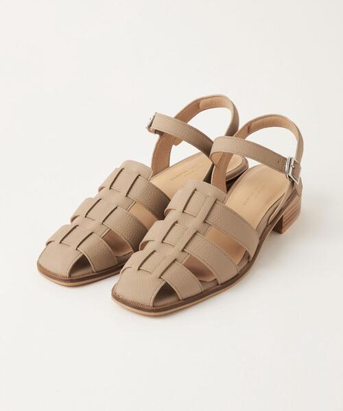 スクエアグルカサンダル(3cmヒール)