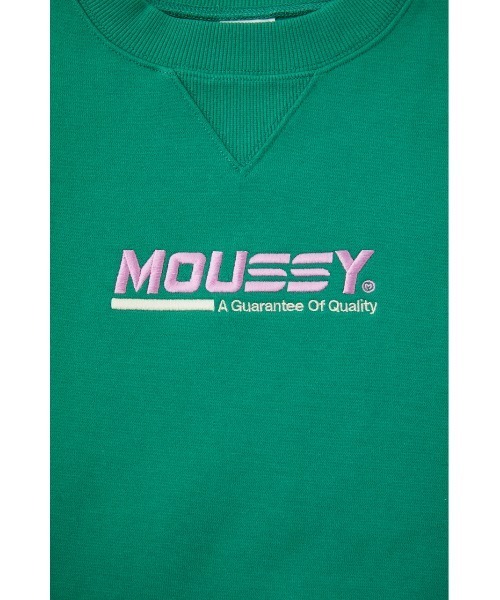 MOUSSY（マウジー）の「MOUSSY SPORT LOGO プルオーバー（スウェット・レディース・ホワイト/グリーン/ライム/ライトブラック・FREE）」の15枚目の写真