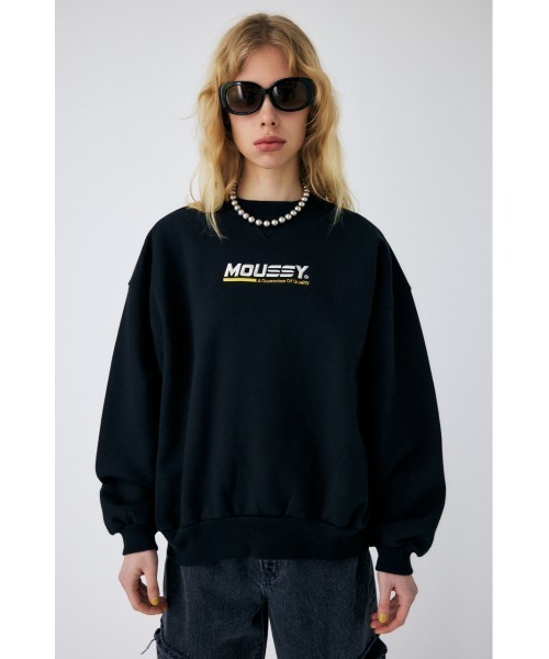 MOUSSY（マウジー）の「MOUSSY SPORT LOGO プルオーバー（スウェット・レディース・ホワイト/グリーン/ライム/ライトブラック・FREE）」の9枚目の写真