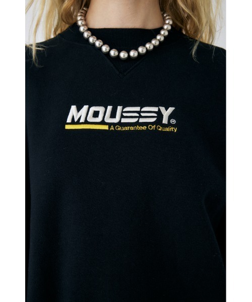 MOUSSY（マウジー）の「MOUSSY SPORT LOGO プルオーバー（スウェット・レディース・ホワイト/グリーン/ライム/ライトブラック・FREE）」の11枚目の写真