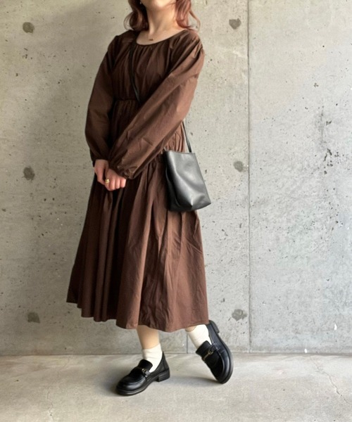 セール】ブラウンティアードワンピース（ワンピース）｜cuorequal