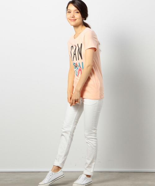 coen(コーエン)の「ウエストコーストプリントTシャツ◆(Tシャツ/カットソー・レディース・オフホワイト/シャーベット/ライトブルー/ネイビー・MEDIUM/LARGE)」の11枚目の写真