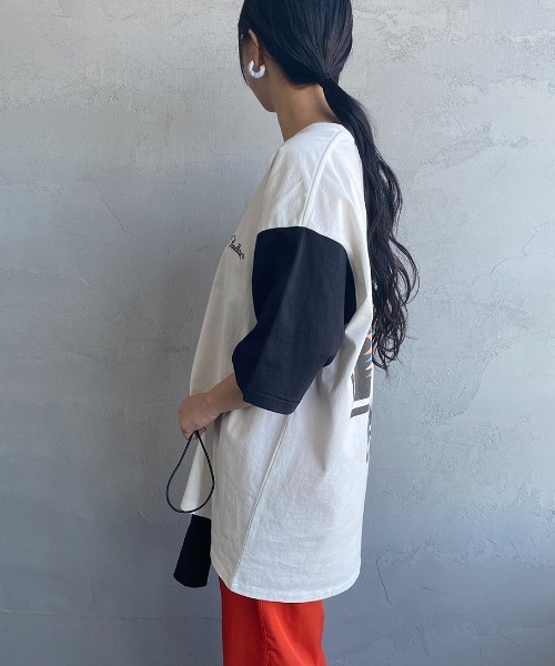 PENDLETON（ペンドルトン）の「[PENDLETON/ペンドルトン] 別注 ネイティブ柄バックプリント ショートスリーブTシャツ（Tシャツ/カットソー・レディース・ホワイト/ブラック/ブルー/ホワイト×ブラック/イエロー/ホワイト系その他/グリーン/ホワイト×ブルー・S/M/L/XL）」の20枚目の写真
