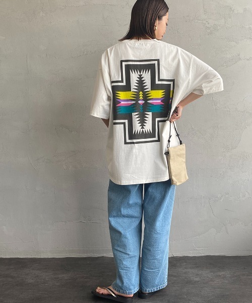 ペンドルトン 希少 スイングトップ ベージュ ネイティブ柄 美品