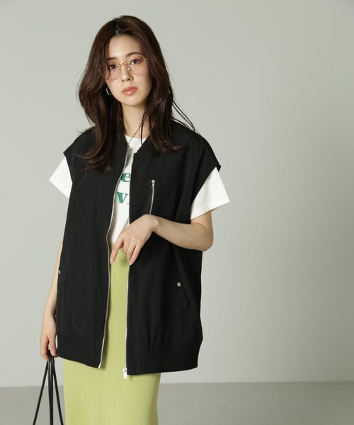 FREE'S MART（フリーズマート）の「◆MA-1 ジレ（MA-1・レディース・カーキ/ホワイト/ブラック・FREE）」の8枚目の写真