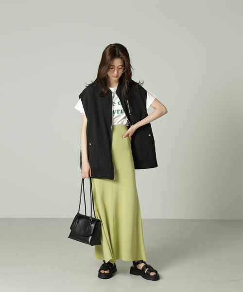 FREE'S MART（フリーズマート）の「◆MA-1 ジレ（MA-1・レディース・カーキ/ホワイト/ブラック・FREE）」の9枚目の写真