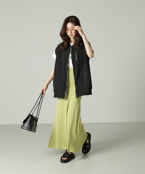 FREE'S MART（フリーズマート）の「◆MA-1 ジレ（MA-1・レディース・カーキ/ホワイト/ブラック・FREE）」の10枚目の写真