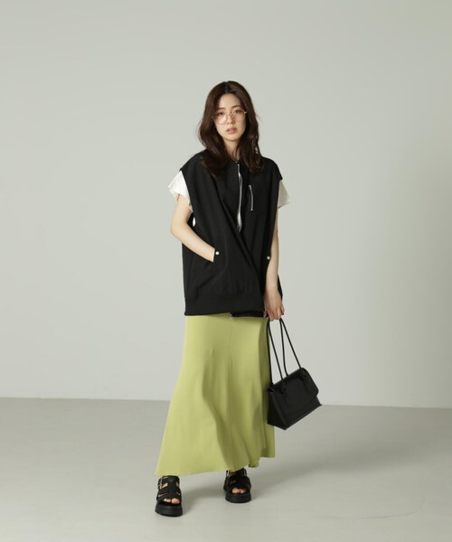 FREE'S MART（フリーズマート）の「◆MA-1 ジレ（MA-1・レディース・カーキ/ホワイト/ブラック・FREE）」の11枚目の写真