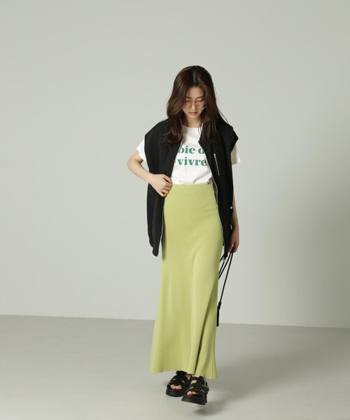 FREE'S MART（フリーズマート）の「◆MA-1 ジレ（MA-1・レディース・カーキ/ホワイト/ブラック・FREE）」の12枚目の写真