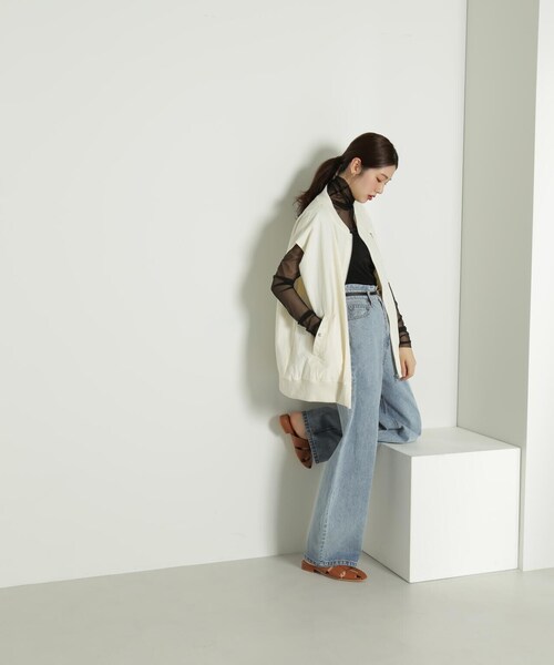 FREE'S MART（フリーズマート）の「◆MA-1 ジレ（MA-1・レディース・カーキ/ホワイト/ブラック・FREE）」の17枚目の写真