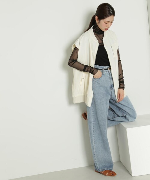 FREE'S MART（フリーズマート）の「◆MA-1 ジレ（MA-1・レディース・カーキ/ホワイト/ブラック・FREE）」の19枚目の写真