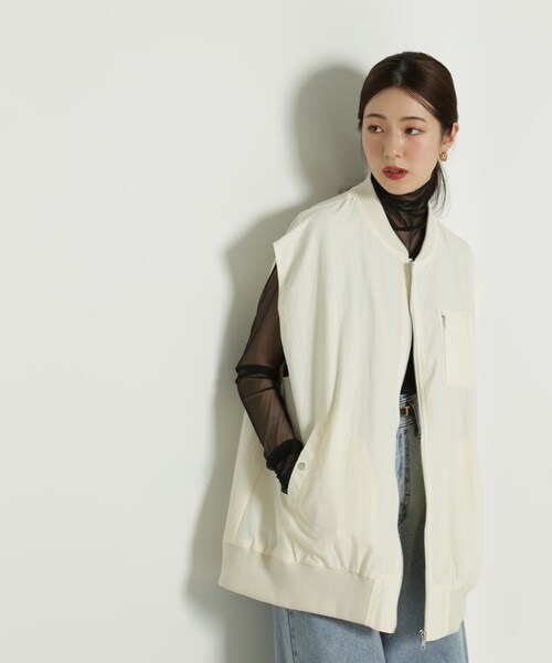 FREE'S MART（フリーズマート）の「◆MA-1 ジレ（MA-1・レディース・カーキ/ホワイト/ブラック・FREE）」の20枚目の写真