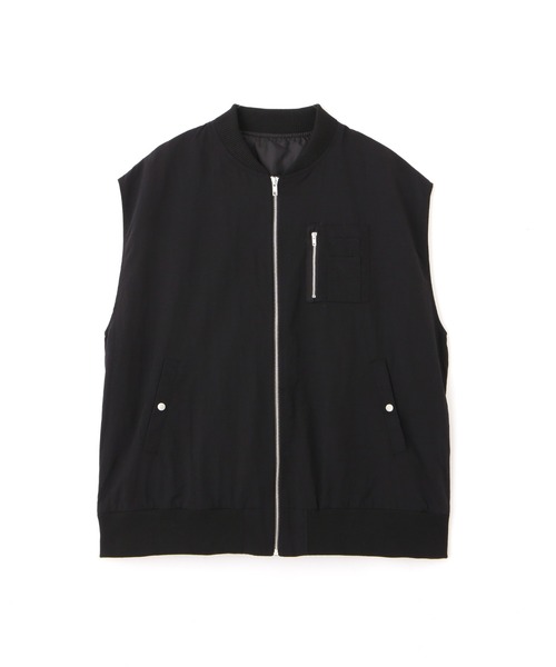 FREE'S MART（フリーズマート）の「◆MA-1 ジレ（MA-1・レディース・カーキ/ホワイト/ブラック・FREE）」の2枚目の写真