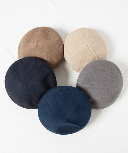 RACAL(ラカル)の「Thermo Single Knit Beret / サーモシングルニットベレー(ハンチング/ベレー帽・レディース・ベージュ/ネイビー/ブラウン/グレー/ブラック・MEDIUM/LARGE)」の9枚目の写真
