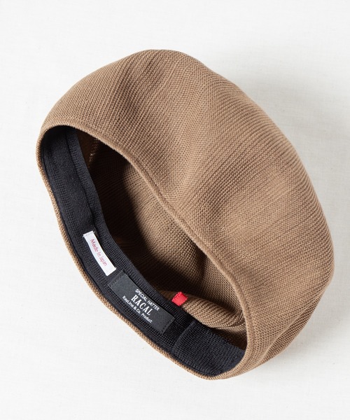 RACAL(ラカル)の「Thermo Single Knit Beret / サーモシングルニットベレー(ハンチング/ベレー帽・レディース・ベージュ/ネイビー/ブラウン/グレー/ブラック・MEDIUM/LARGE)」の8枚目の写真