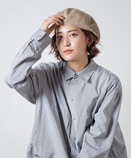 RACAL(ラカル)の「Thermo Single Knit Beret / サーモシングルニットベレー(ハンチング/ベレー帽・レディース・ベージュ/ネイビー/ブラウン/グレー/ブラック・MEDIUM/LARGE)」の16枚目の写真