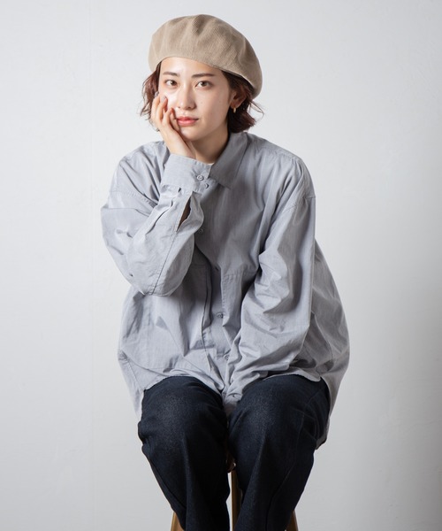 RACAL(ラカル)の「Thermo Single Knit Beret / サーモシングルニットベレー(ハンチング/ベレー帽・レディース・ベージュ/ネイビー/ブラウン/グレー/ブラック・MEDIUM/LARGE)」の17枚目の写真