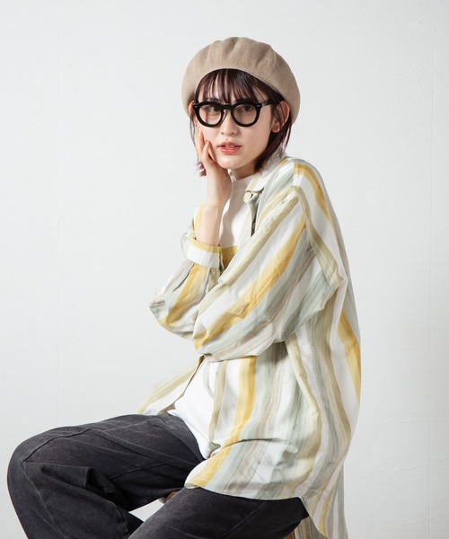 RACAL(ラカル)の「Thermo Single Knit Beret / サーモシングルニットベレー(ハンチング/ベレー帽・レディース・ベージュ/ネイビー/ブラウン/グレー/ブラック・MEDIUM/LARGE)」の19枚目の写真