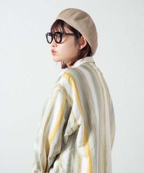 RACAL(ラカル)の「Thermo Single Knit Beret / サーモシングルニットベレー(ハンチング/ベレー帽・レディース・ベージュ/ネイビー/ブラウン/グレー/ブラック・MEDIUM/LARGE)」の21枚目の写真
