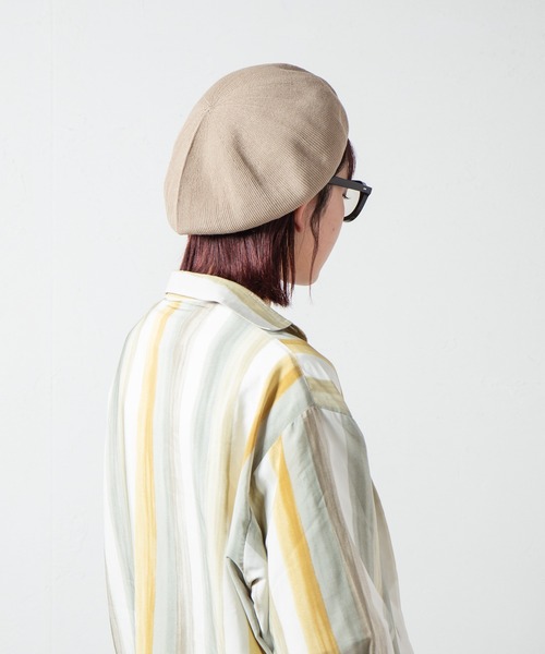 RACAL(ラカル)の「Thermo Single Knit Beret / サーモシングルニットベレー(ハンチング/ベレー帽・レディース・ベージュ/ネイビー/ブラウン/グレー/ブラック・MEDIUM/LARGE)」の22枚目の写真