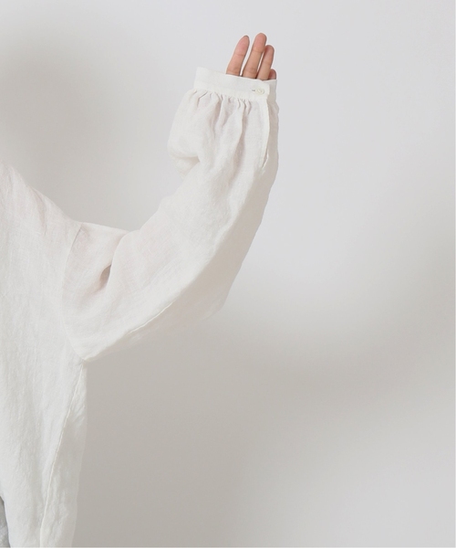 追加》リネンワッシャー フリルブラウス（シャツ/ブラウス）｜JOURNAL