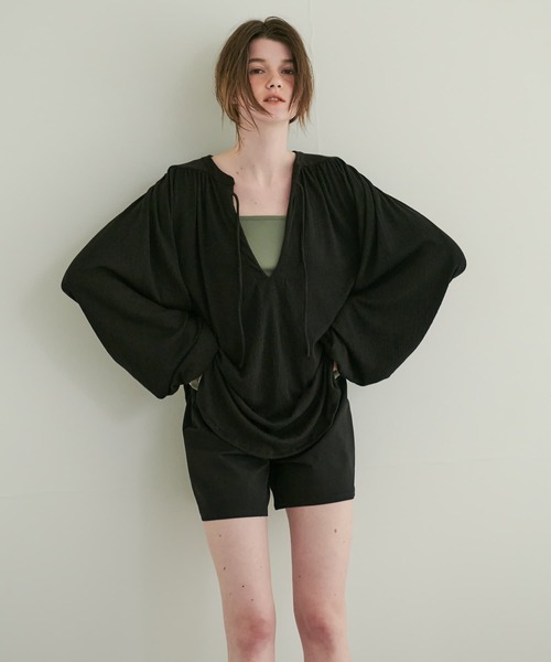 URBAN RESEARCH（アーバンリサーチ）の「Swim URBAN RESEARCH　スイム ショートパンツ（水着・レディース・ブラック/ベージュ/インディゴブルー・S/M）」の19枚目の写真