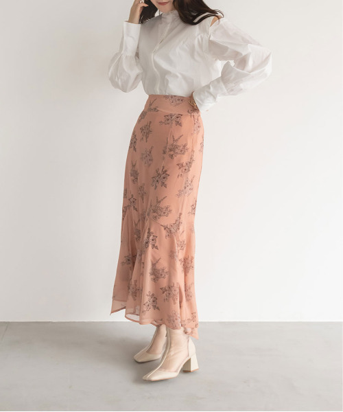 RANDA（ランダ）の「マルチウェイオーバーシャツ（シャツ/ブラウス・レディース・ホワイト/ピンク/ストライプ・FREE）」の7枚目の写真