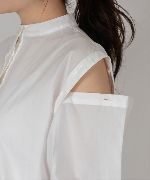 RANDA（ランダ）の「マルチウェイオーバーシャツ（シャツ/ブラウス・レディース・ホワイト/ピンク/ストライプ・FREE）」の21枚目の写真