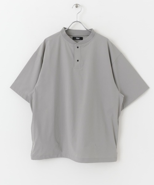 Uiscel（ユイセル）の「『ユニセックス』Uiscel　4WAYストレッチヘンリーネックプルオーバー（シャツ/ブラウス・メンズ・ライトベージュ/ブラック・MEDIUM/LARGE）」の21枚目の写真