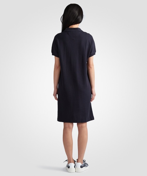 TOMMY HILFIGER（トミーヒルフィガー）の「リラックスリヨセルポロニーワンピース（ワンピース・レディース・マルチ/その他/ネイビー・SMALL/MEDIUM/X-SMALL）」の7枚目の写真