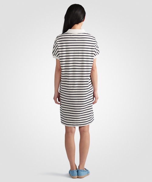 TOMMY HILFIGER（トミーヒルフィガー）の「リラックスリヨセルポロニーワンピース（ワンピース・レディース・マルチ/その他/ネイビー・SMALL/MEDIUM/X-SMALL）」の4枚目の写真