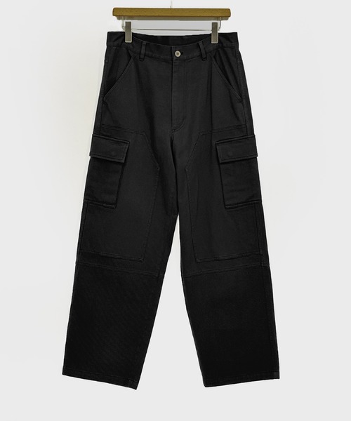KIIT（キート）の「KIIT キート / DOUBLE KNEE CARGO PANTS ダブルニーカーゴパンツ / KIP-P94B-005（カーゴパンツ・メンズ・カーキ/チャコール・2/3/1）」の2枚目の写真