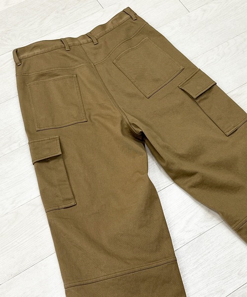 KIIT（キート）の「KIIT キート / DOUBLE KNEE CARGO PANTS ダブルニーカーゴパンツ / KIP-P94B-005（カーゴパンツ・メンズ・カーキ/チャコール・2/3/1）」の9枚目の写真