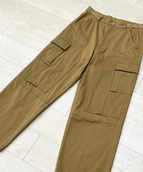 KIIT（キート）の「KIIT キート / DOUBLE KNEE CARGO PANTS ダブルニーカーゴパンツ / KIP-P94B-005（カーゴパンツ・メンズ・カーキ/チャコール・2/3/1）」の11枚目の写真
