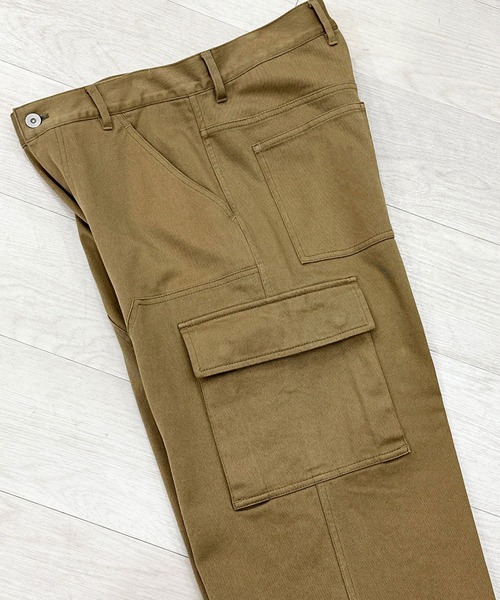 KIIT（キート）の「KIIT キート / DOUBLE KNEE CARGO PANTS ダブルニーカーゴパンツ / KIP-P94B-005（カーゴパンツ・メンズ・カーキ/チャコール・2/3/1）」の13枚目の写真