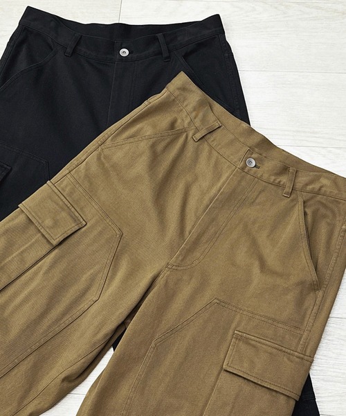 KIIT（キート）の「KIIT キート / DOUBLE KNEE CARGO PANTS ダブルニーカーゴパンツ / KIP-P94B-005（カーゴパンツ・メンズ・カーキ/チャコール・2/3/1）」の6枚目の写真