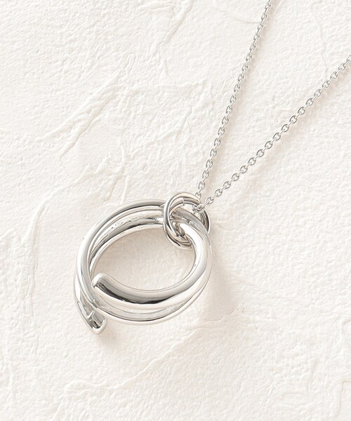 OPAQUE.CLIP（オペークドットクリップ）の「◆らせん風モチーフメタルネックレス（ネックレス・レディース・シルバー/ゴールド・00）」の2枚目の写真