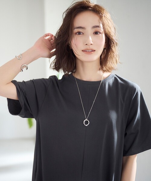 OPAQUE.CLIP（オペークドットクリップ）の「◆らせん風モチーフメタルネックレス（ネックレス・レディース・シルバー/ゴールド・00）」の3枚目の写真