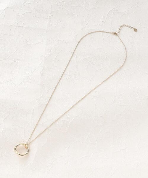 OPAQUE.CLIP（オペークドットクリップ）の「◆らせん風モチーフメタルネックレス（ネックレス・レディース・シルバー/ゴールド・00）」の6枚目の写真