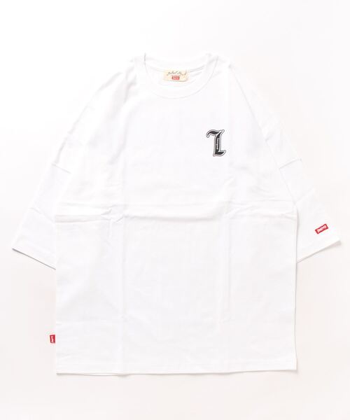 Naked Rust and other POEMS（ネイキッドラストアンドアザーポエムス）の「ミドルウエイト天竺　ドルマンプリント(BEY)（Tシャツ/カットソー・メンズ・ブラック/ホワイト/バーガンディー・FREE）」の2枚目の写真