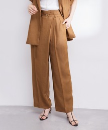 ROPE' | 【洗える】アシンメトリーラップ風ハイウエストワイドパンツ/セット対応(その他パンツ)