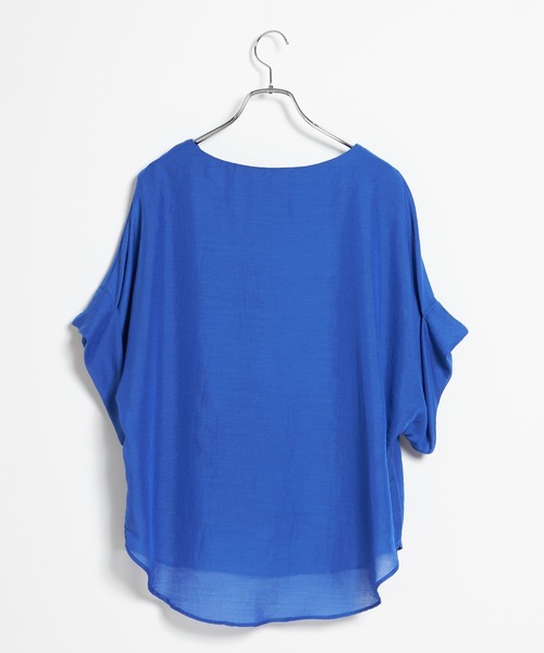 INED CLARO（イネドクラロ）の「エステルローン ボートネックブラウス（シャツ/ブラウス・レディース・ブルー/ベージュ/チャコールグレー・フリー）」の10枚目の写真