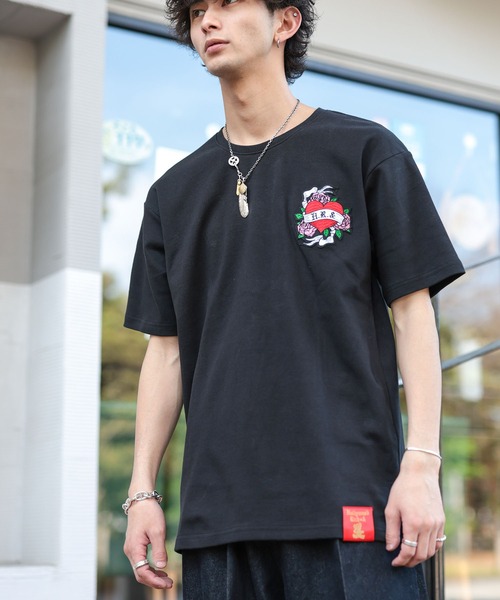 メンズトップス アシメ スキッパー スタンド襟 韓国系 S4005 ATK.MEN】 m2711 繋ぎ合わせ ツーデザイン アシメ