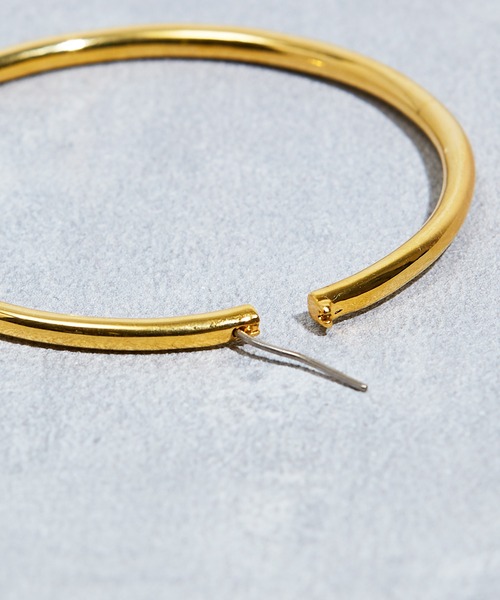 JANESMITH(ジェーンスミス)の「JANESMITH ジェーンスミス / BIG ROUND HOOP EARRING ビッグラウンドフープピアス / 23WAC-#121L(ピアス(両耳用)・レディース・シルバー/ゴールド・FREE)」の9枚目の写真