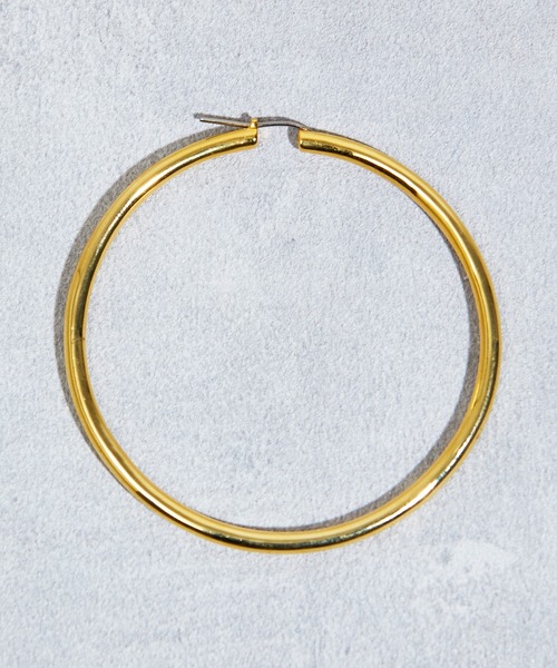 JANESMITH(ジェーンスミス)の「JANESMITH ジェーンスミス / BIG ROUND HOOP EARRING ビッグラウンドフープピアス / 23WAC-#121L(ピアス(両耳用)・レディース・シルバー/ゴールド・FREE)」の11枚目の写真